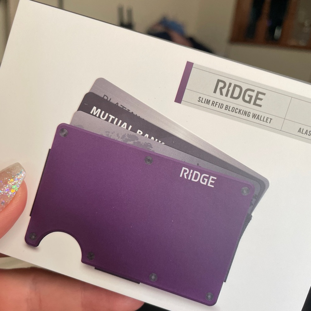 Ridge Purple RFID Blocking Wallet